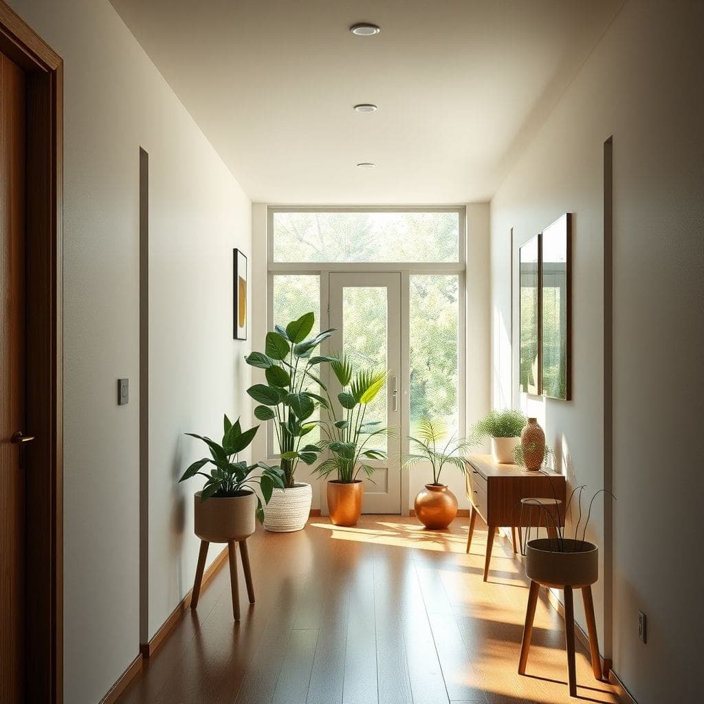 Midcentury Modern Hallway design example 3