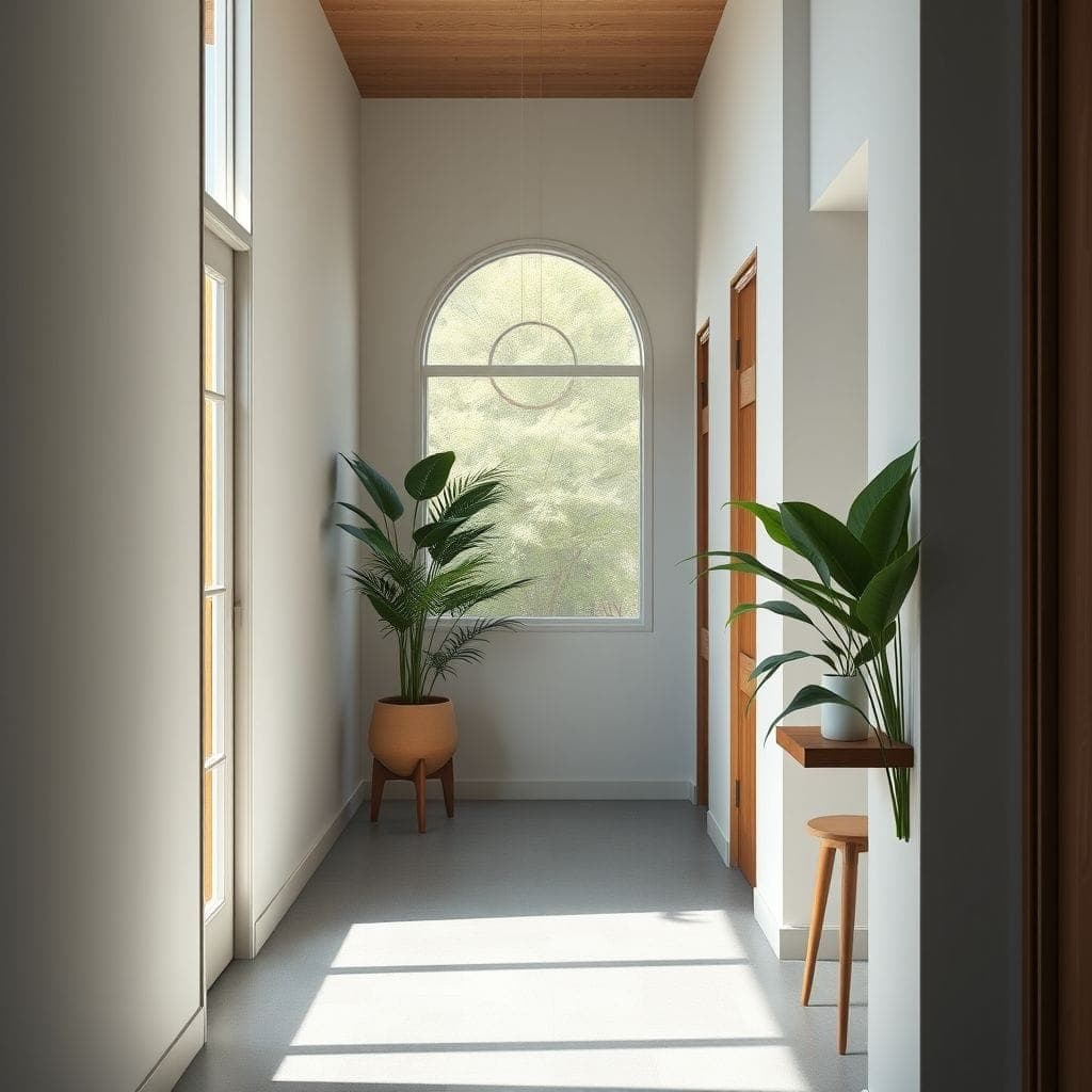 Midcentury Modern Hallway design example 4
