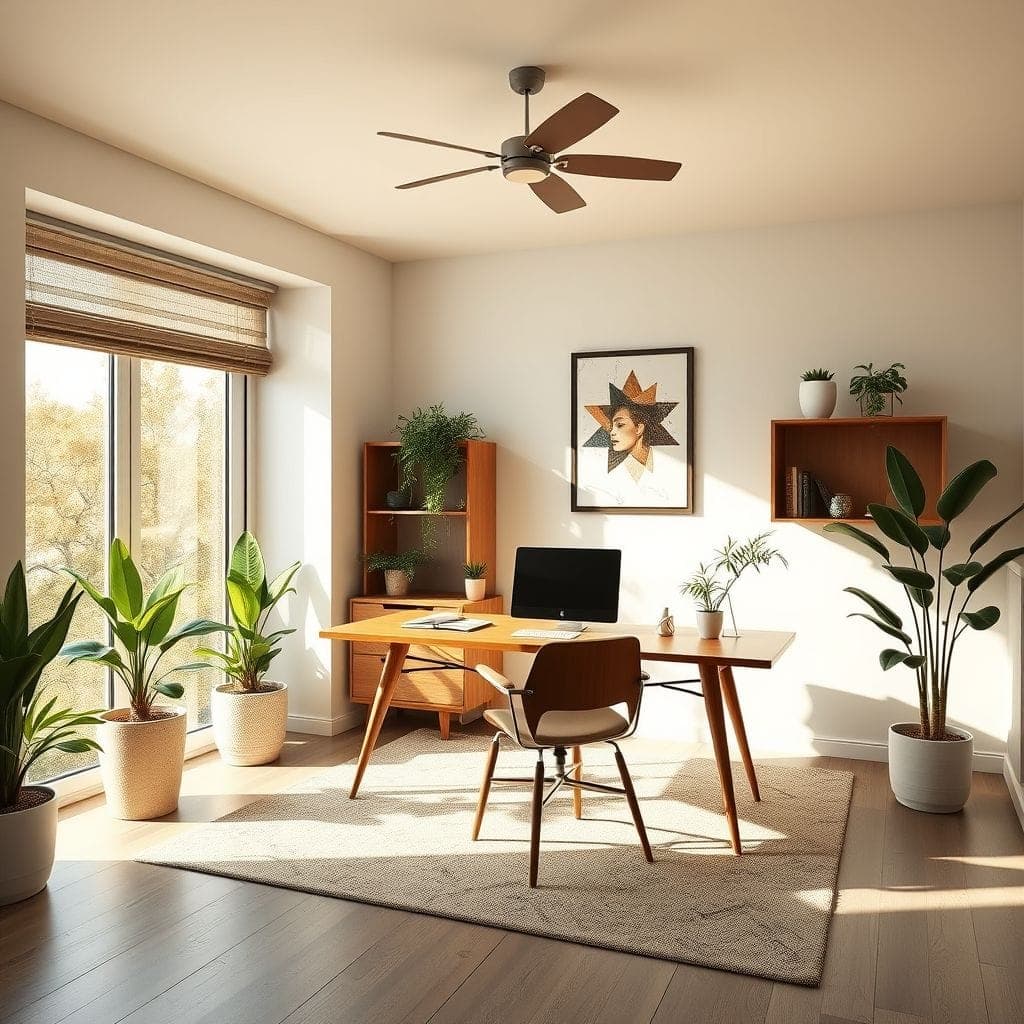 Midcentury Modern Home Office design example 2