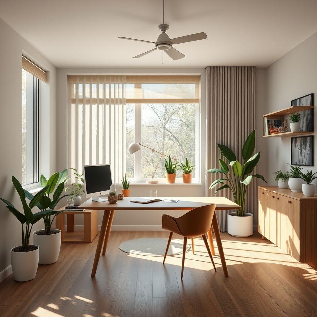 Midcentury Modern Home Office design example 3