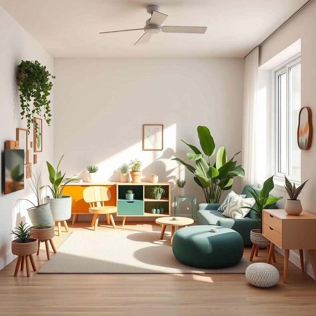 Midcentury Modern Kids Room design example 1