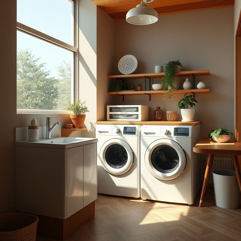 Midcentury Modern Laundry Room design example 3