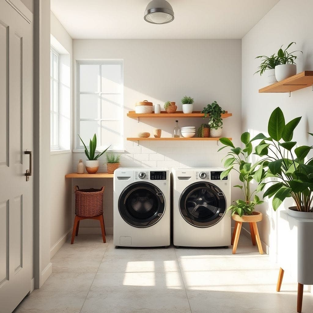 Midcentury Modern Laundry Room design example 4