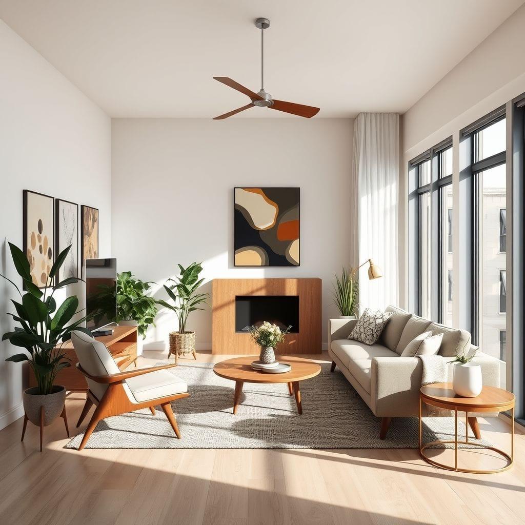 Midcentury Modern Living Room design example 2