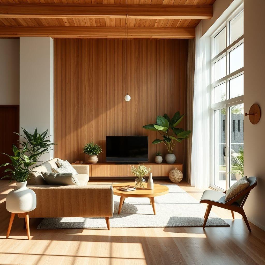 Midcentury Modern Living Room design example 4