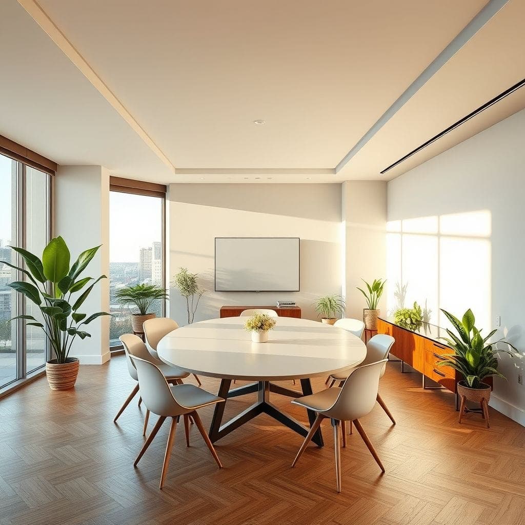 Midcentury Modern Meeting Room design example 4