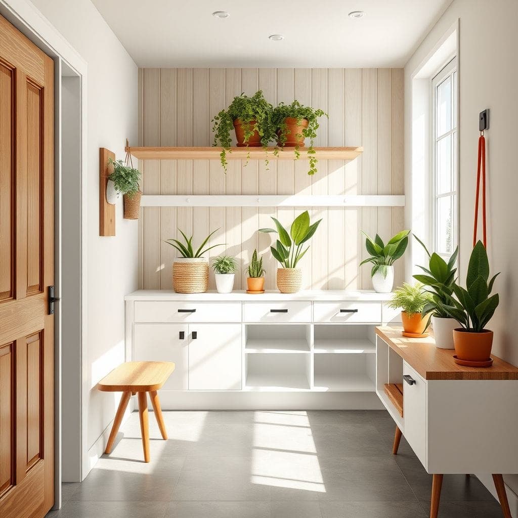 Midcentury Modern Mudroom design example 1