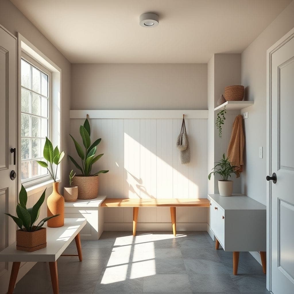 Midcentury Modern Mudroom design example 3