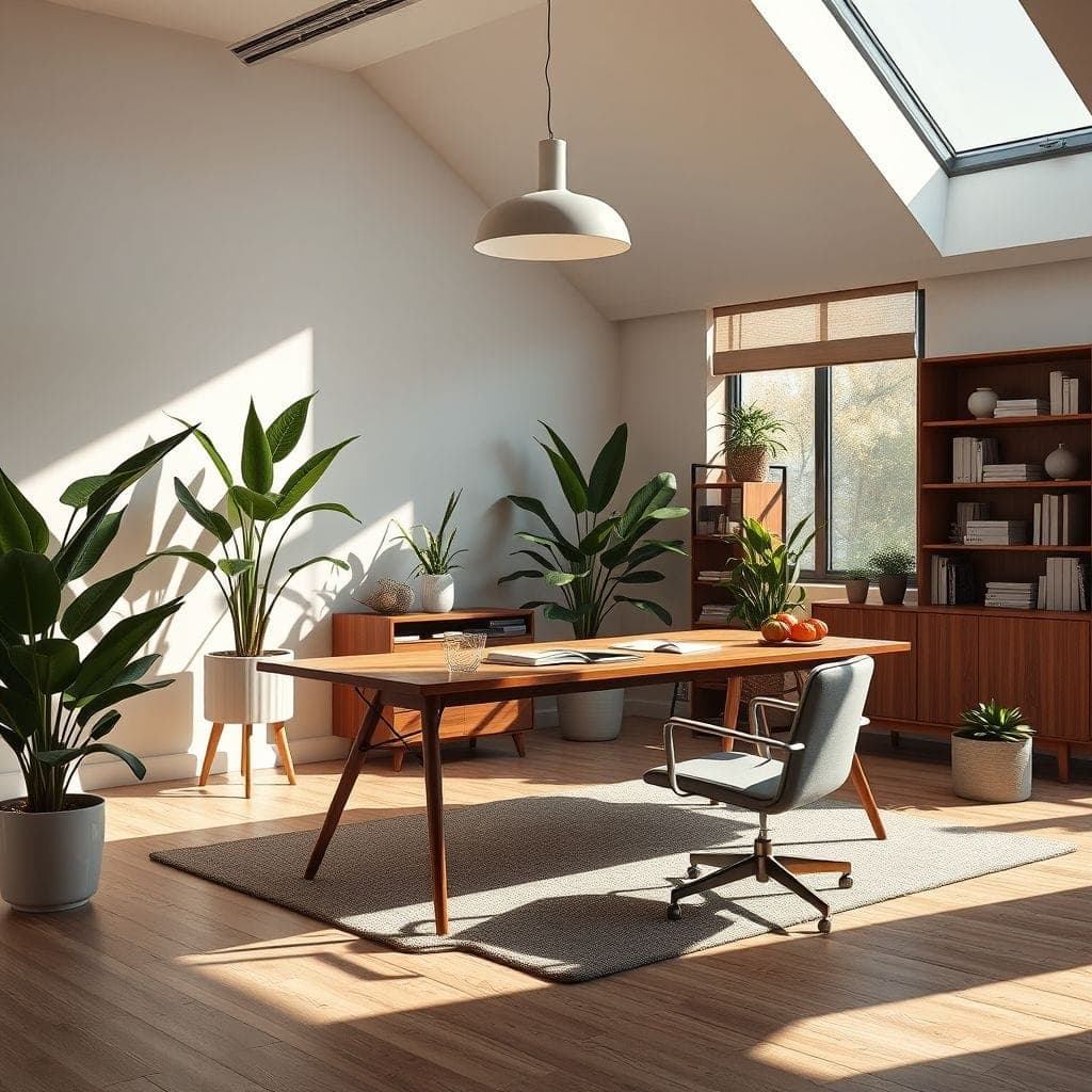 Midcentury Modern Office design example 4