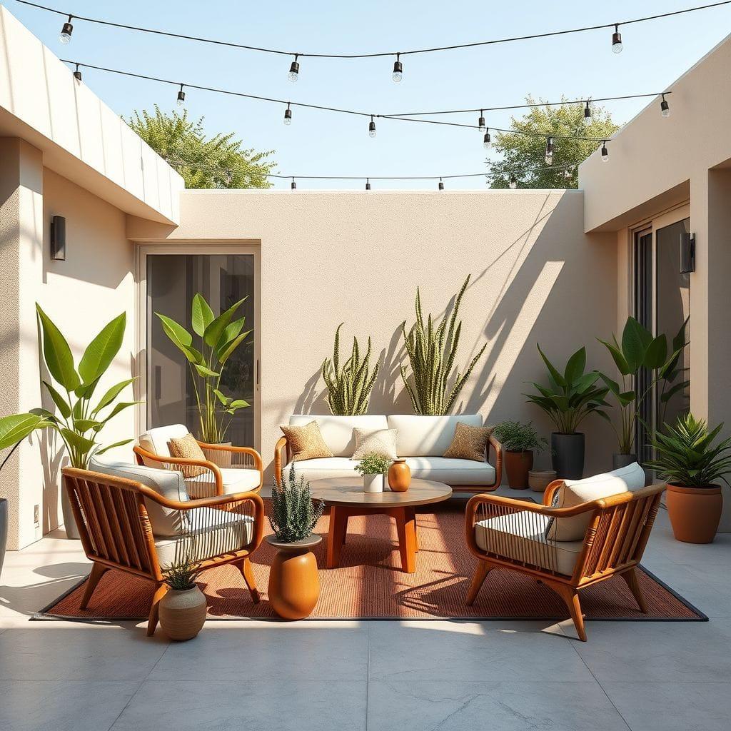 Midcentury Modern Outdoor Patio design example 2