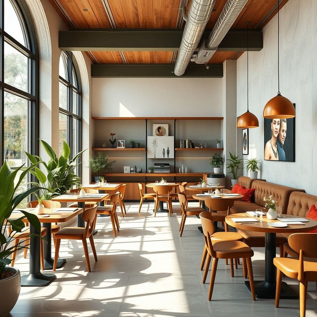 Midcentury Modern Restaurant design example 3