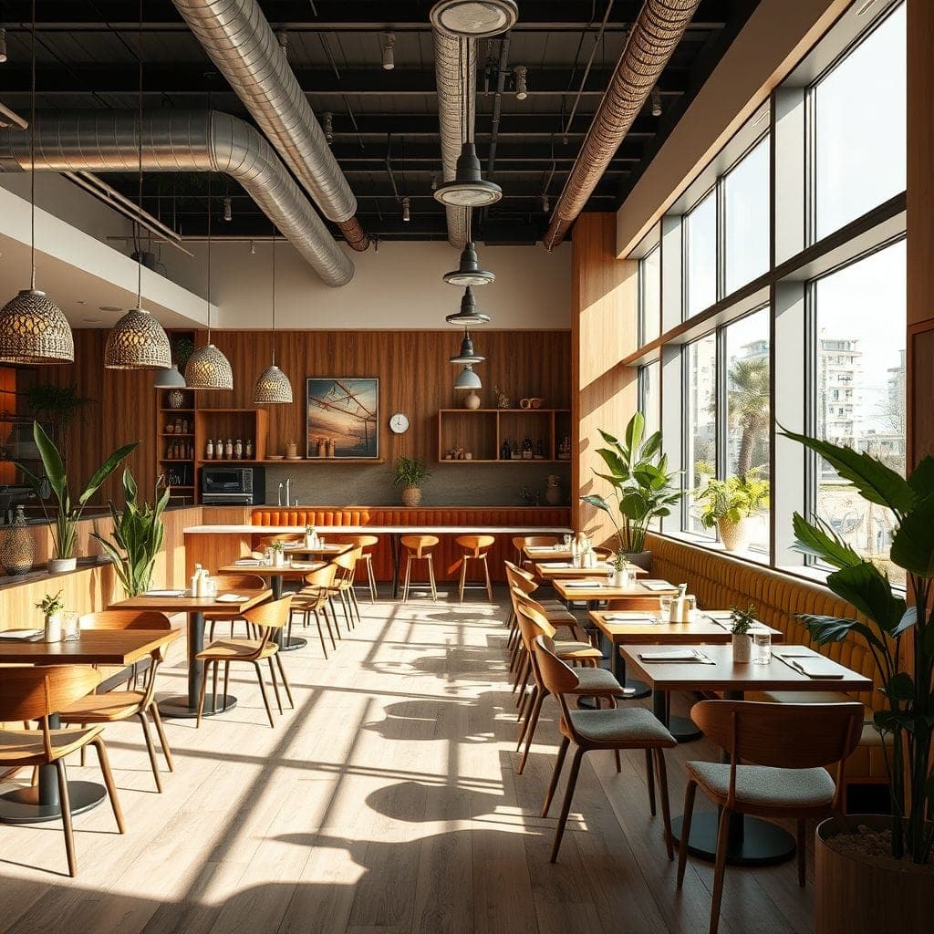 Midcentury Modern Restaurant design example 4