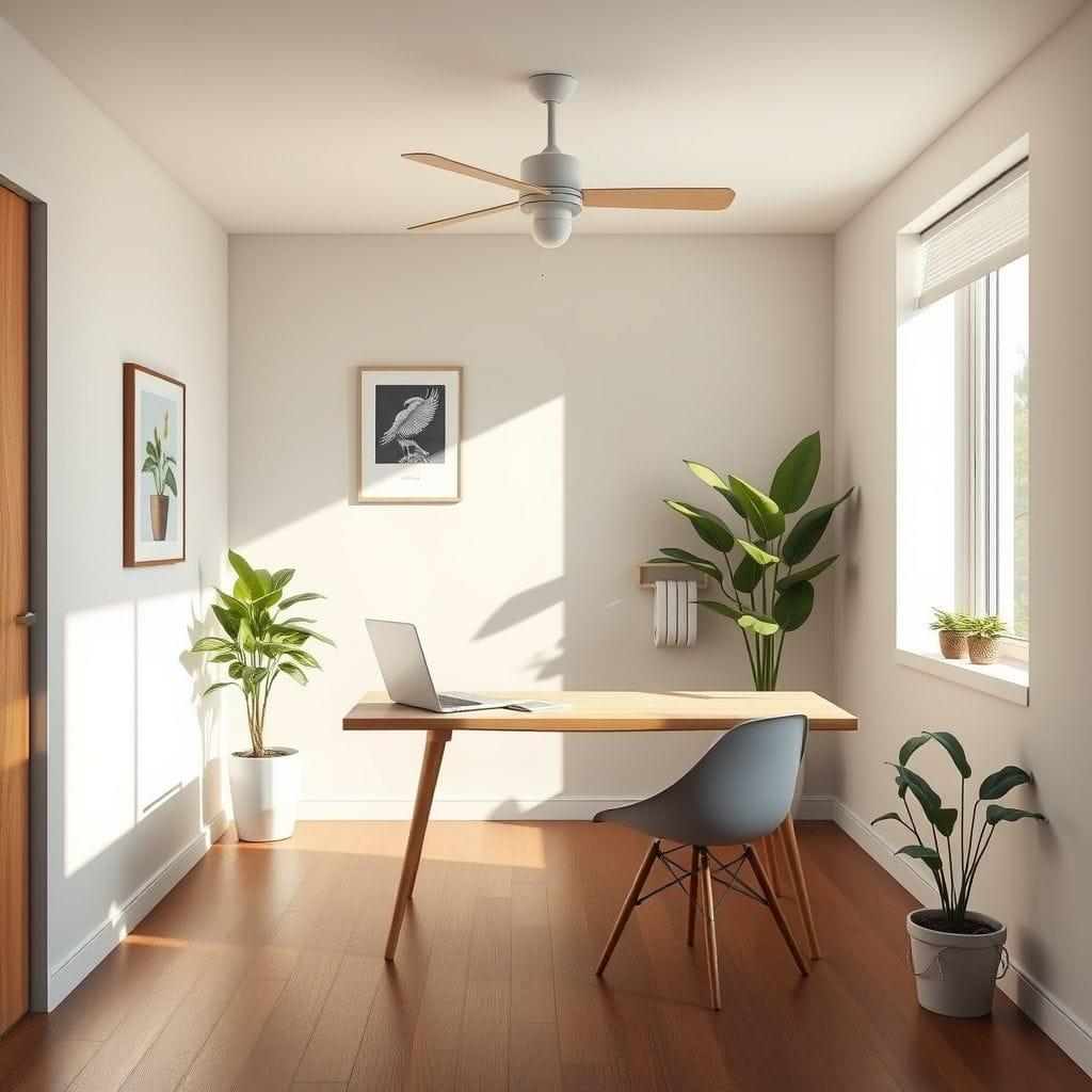 Midcentury Modern Study Room design example 1