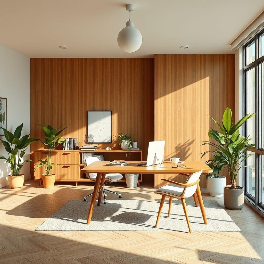 Midcentury Modern Study Room design example 3