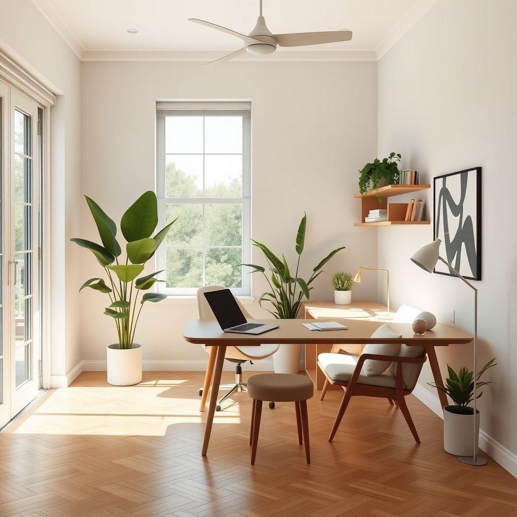 Midcentury Modern Study Room design example 4