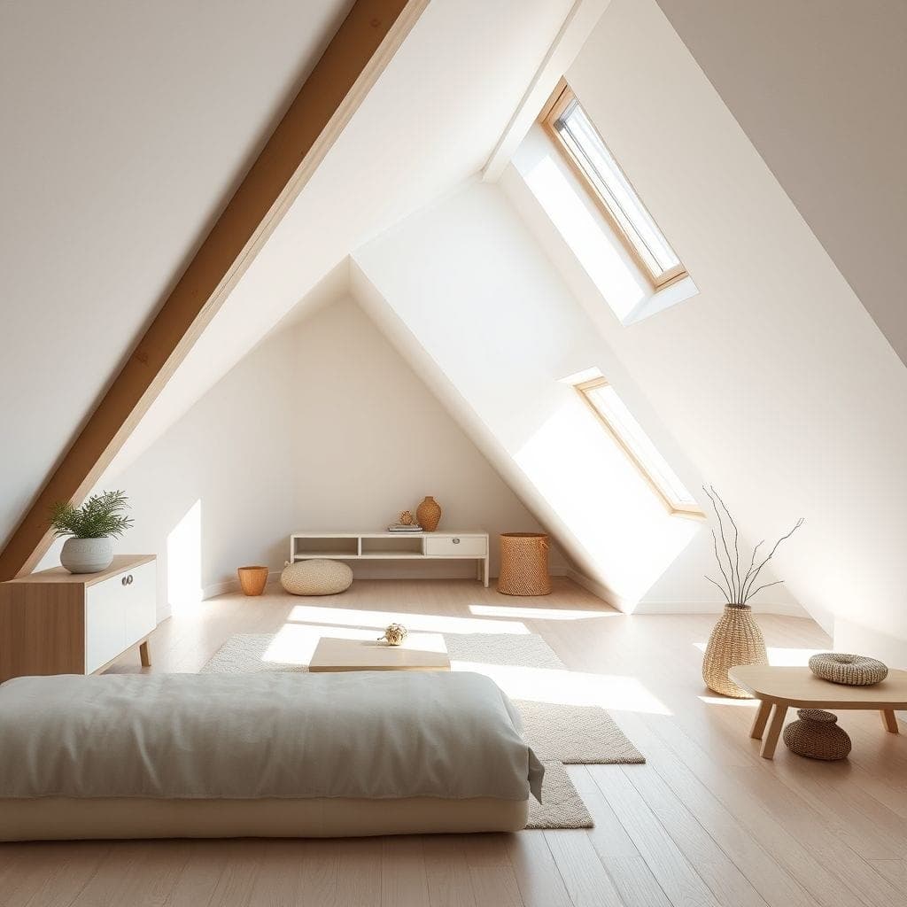 Minimalist Attic design example 2