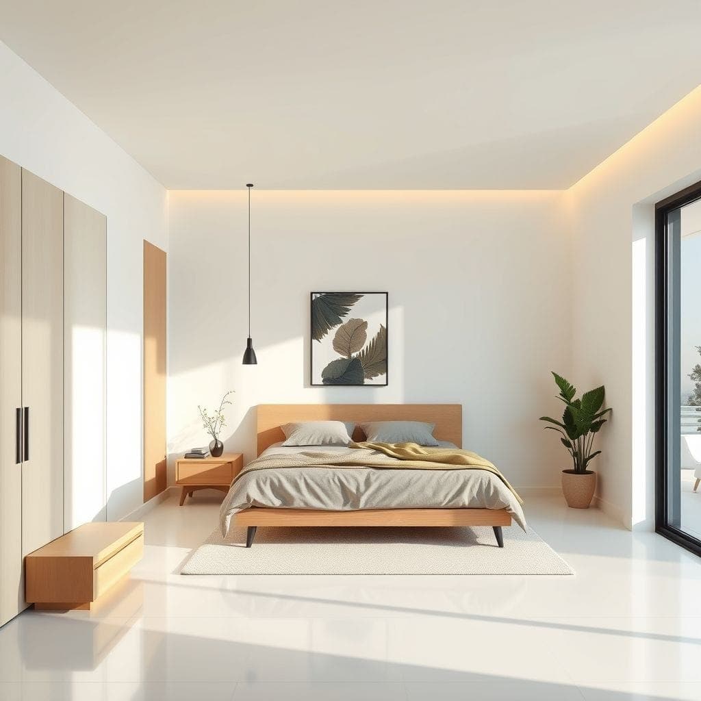 Minimalist Bedroom design example 3