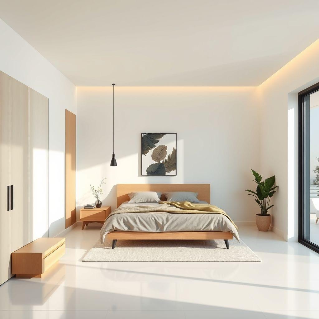 Minimalist Bedroom design example 3