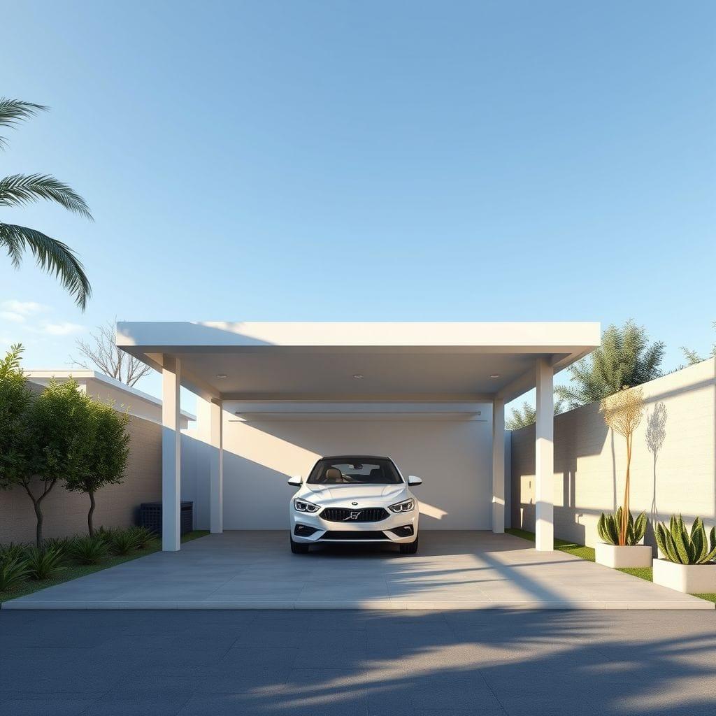 Minimalist Carport design example 1
