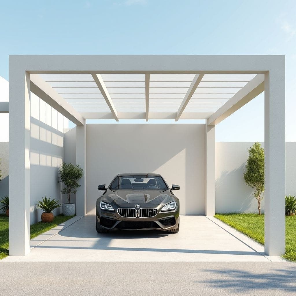 Minimalist Carport design example 2
