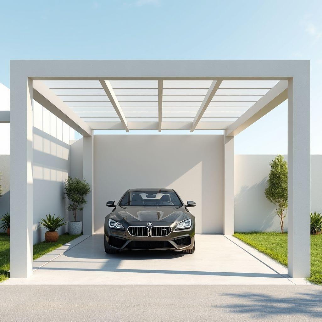 Minimalist Carport design example 2