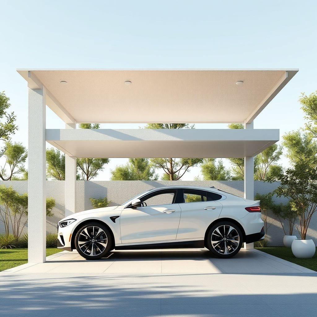 Minimalist Carport design example 4