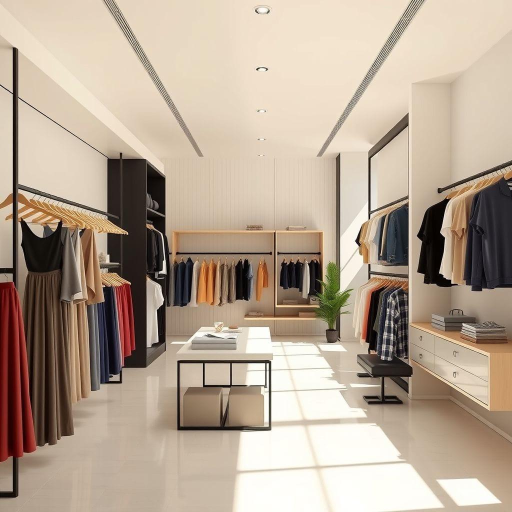 Minimalist Clothing Store design example 2