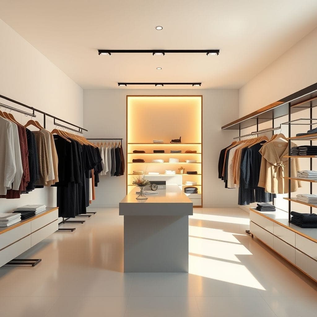Minimalist Clothing Store design example 3