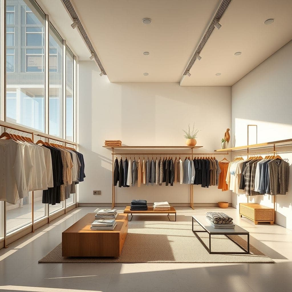 Minimalist Clothing Store design example 4