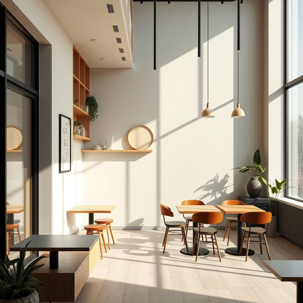 Minimalist Coffee Shop design example 3