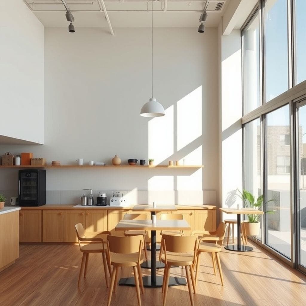 Minimalist Coffee Shop design example 4