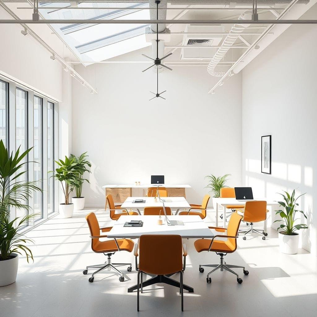 Minimalist Coworking Space design example 2