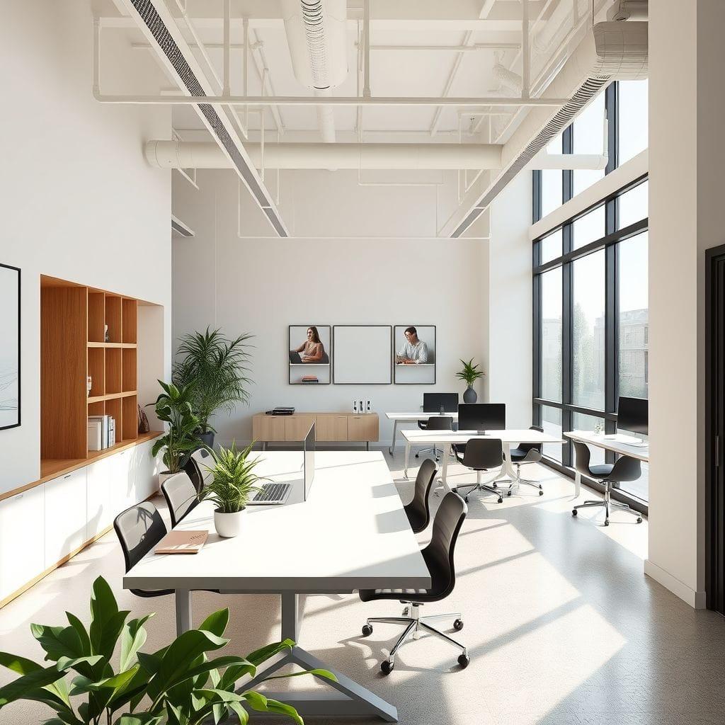 Minimalist Coworking Space design example 3