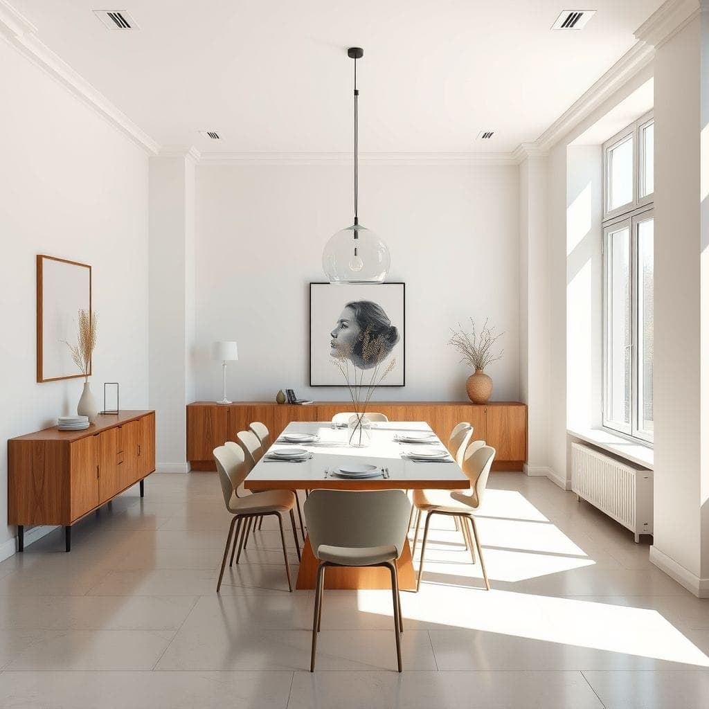 Minimalist Dining Room design example 2