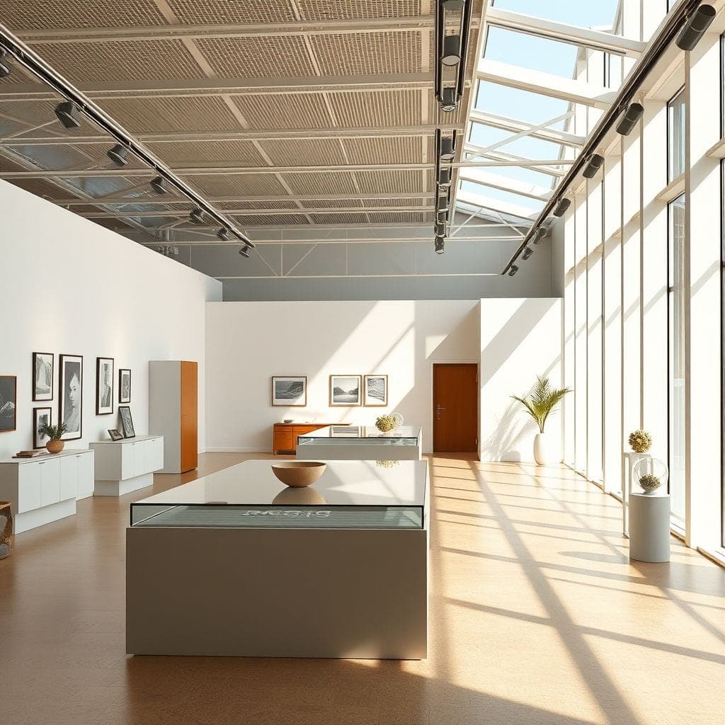 Minimalist Exhibition Space design example 2