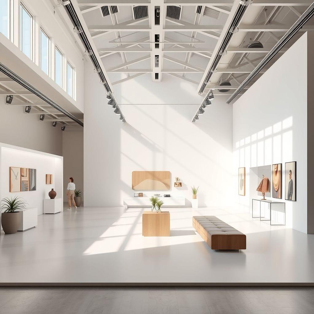 Minimalist Exhibition Space design example 3