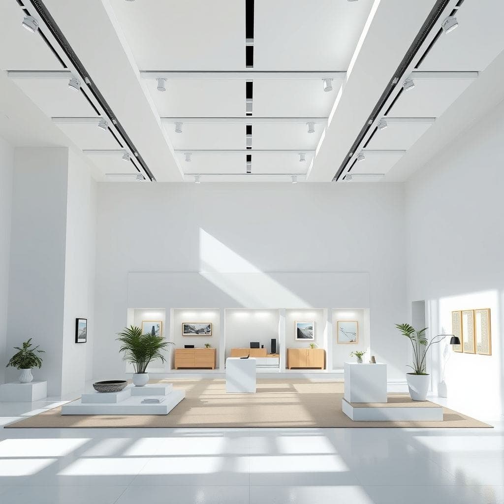 Minimalist Exhibition Space design example 4