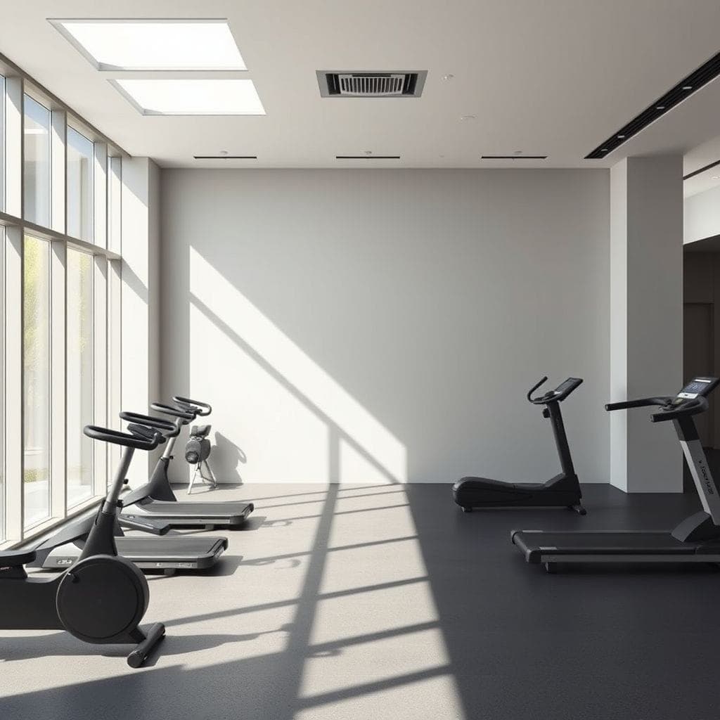Minimalist Gym design example 1