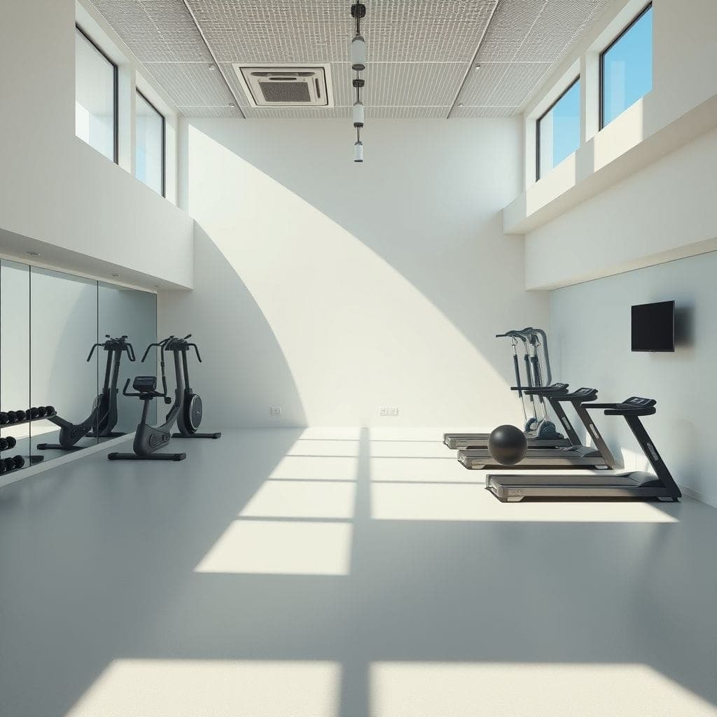Minimalist Gym design example 2