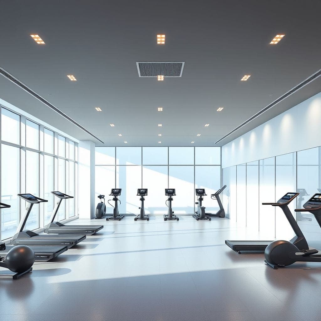 Minimalist Gym design example 3