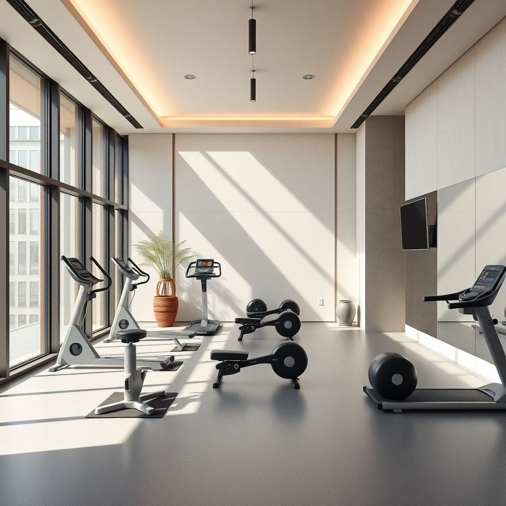 Minimalist Gym design example 4