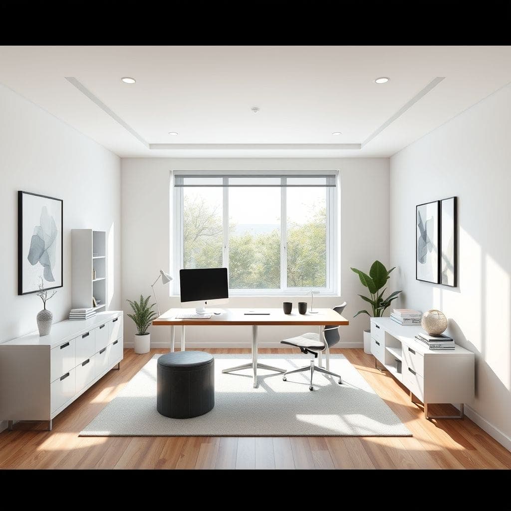 Minimalist Home Office design example 1