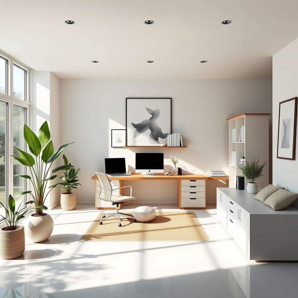 Minimalist Home Office design example 4