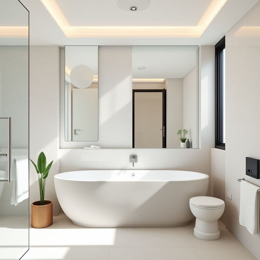 Minimalist Hotel Bathroom design example 2