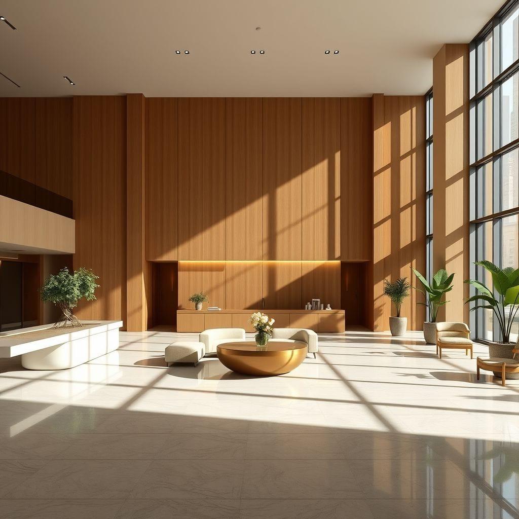Minimalist Hotel Lobby design example 2