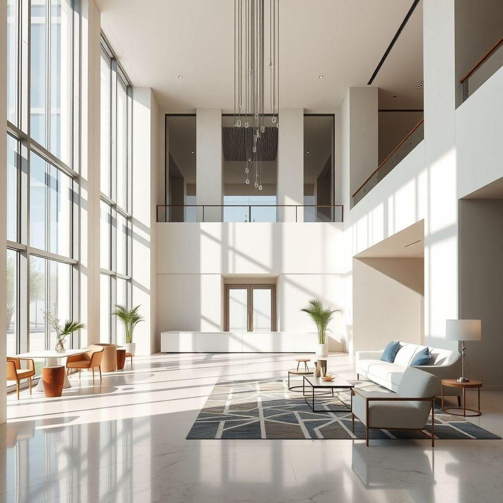 Minimalist Hotel Lobby design example 3