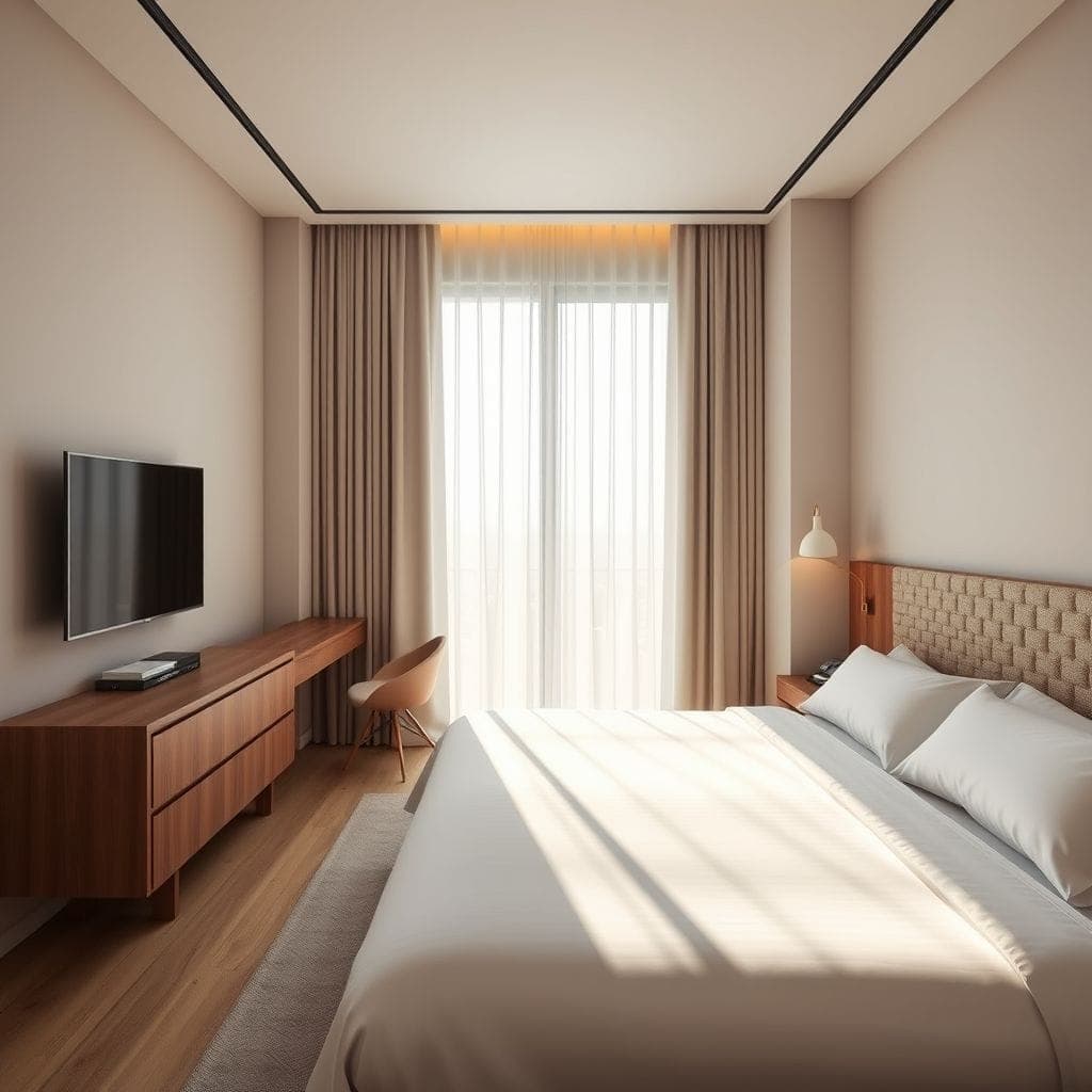 Minimalist Hotel Room design example 2