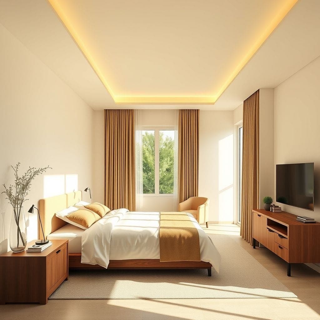 Minimalist Hotel Room design example 4