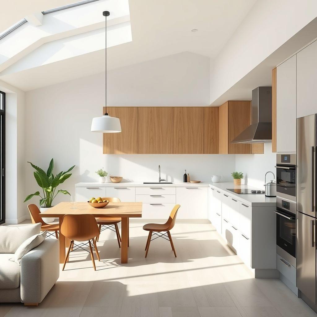 Minimalist Kitchen Living Combo design example 1