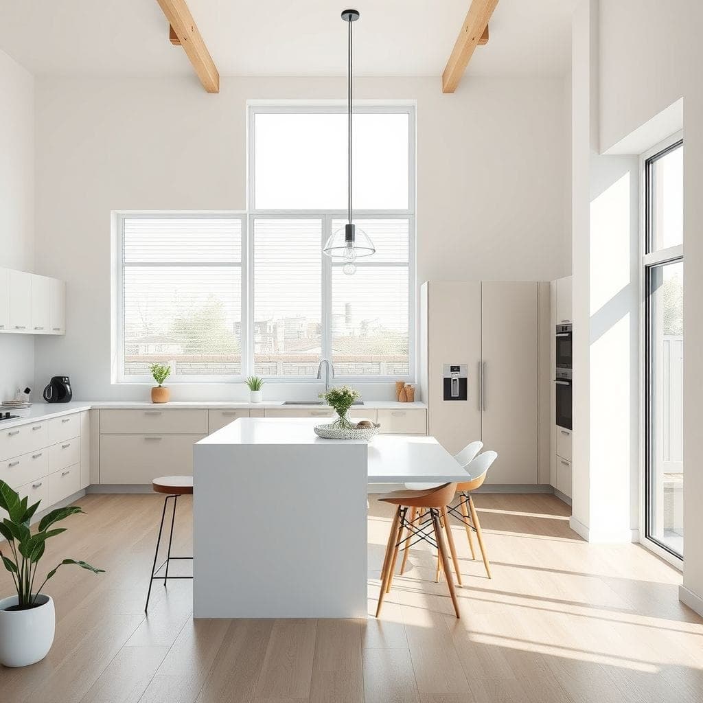 Minimalist Kitchen Living Combo design example 2